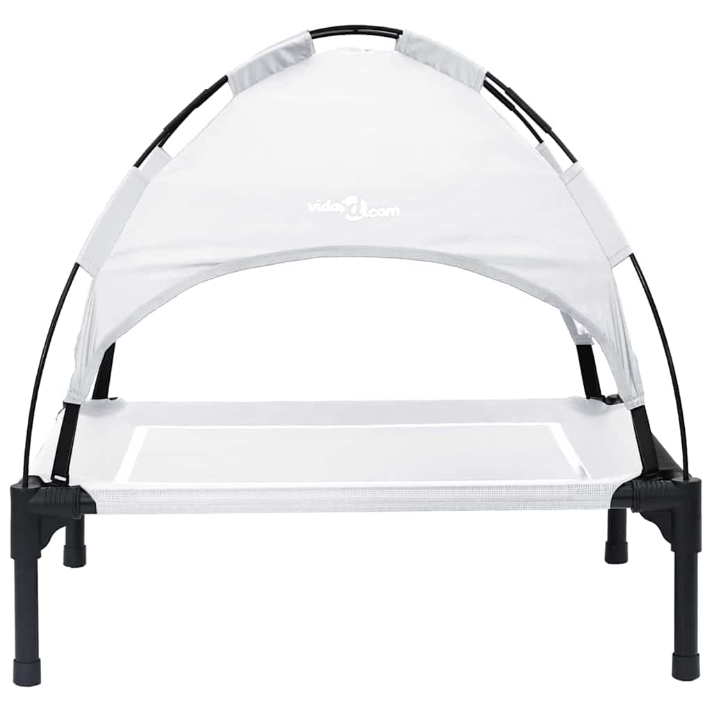 Krevet za psa Srebrno Siva 71 x 64 x 71 cm Čelik