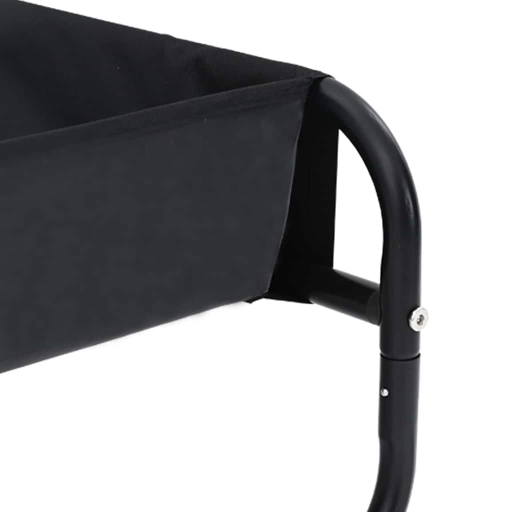 Krevet za psa Crna 75 x 75 x 30 cm Čelik