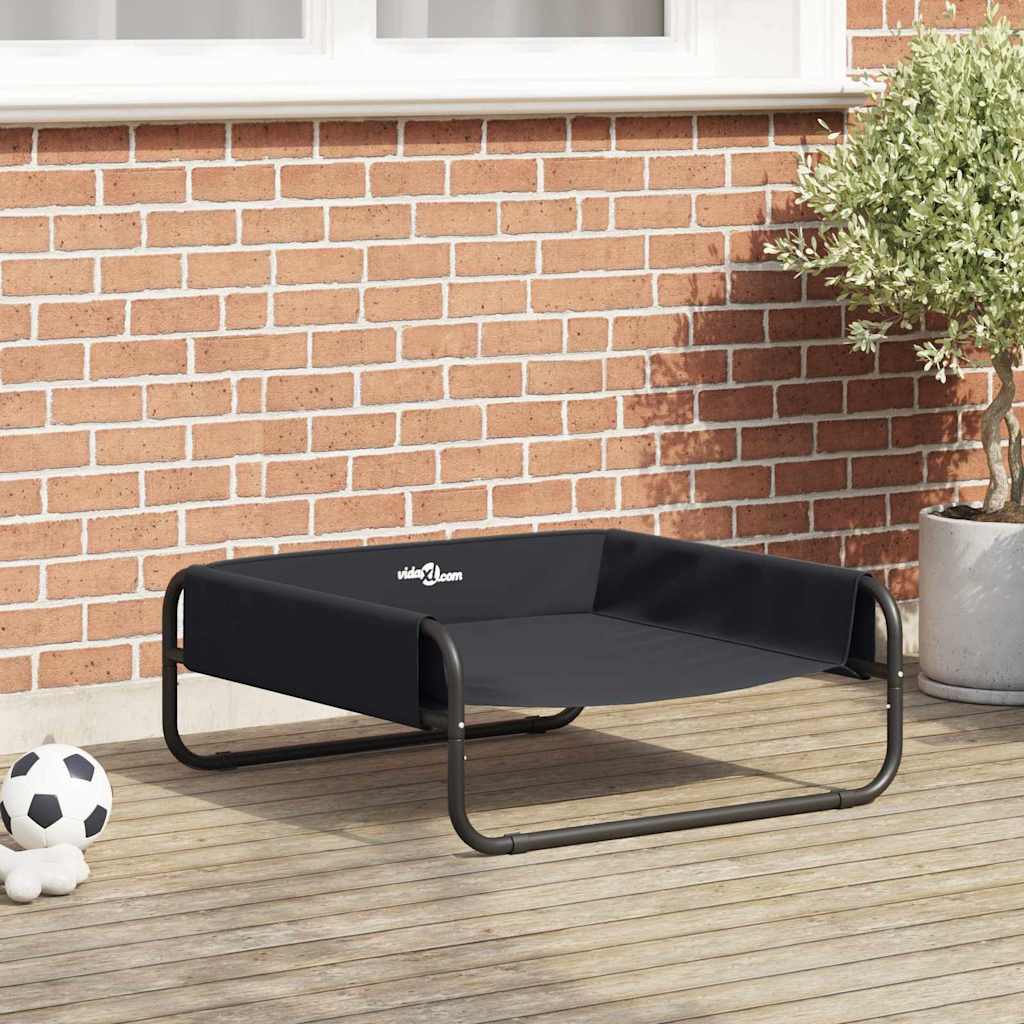 Krevet za psa Crna 75 x 75 x 30 cm Čelik