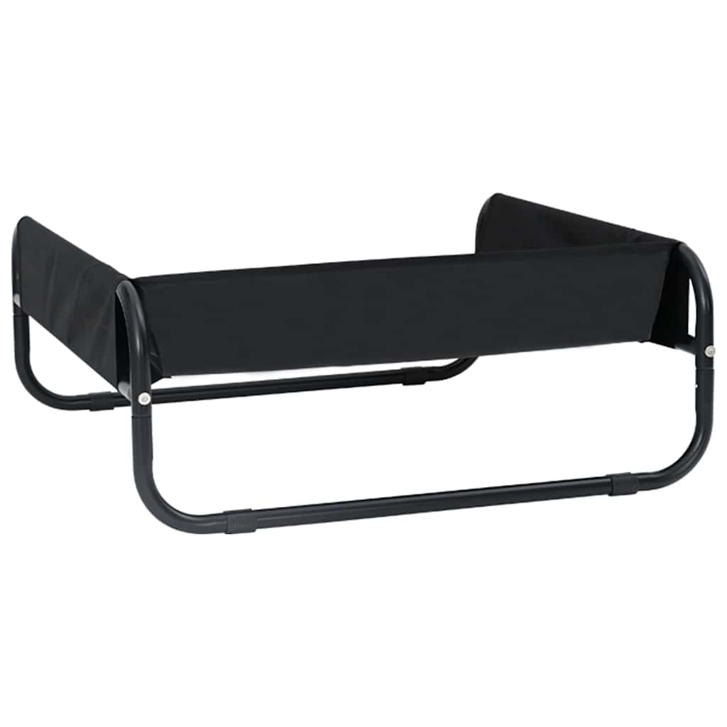 Krevet za psa Crna 75 x 75 x 30 cm Čelik
