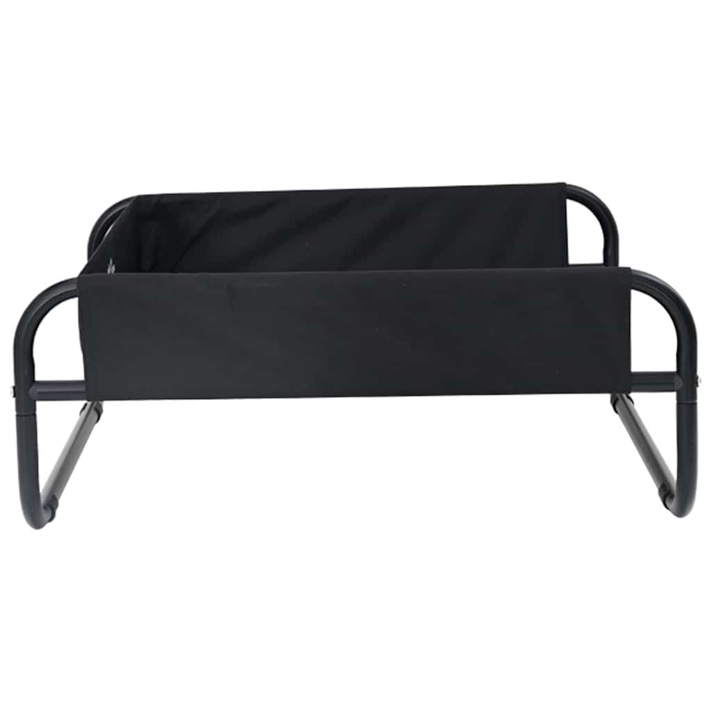 Krevet za psa Crna 75 x 75 x 30 cm Čelik