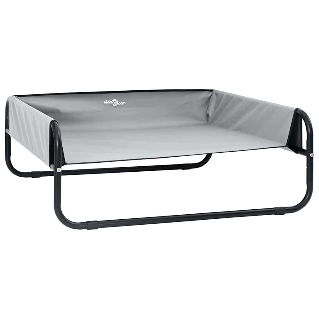 Krevet za psa Svijetlo siva 57 x 57 x 24 cm Čelik