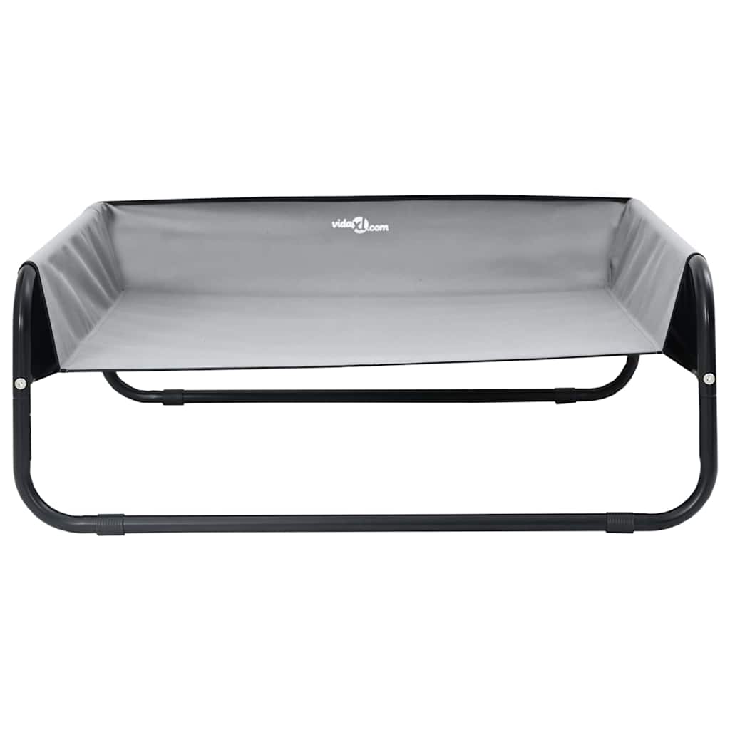 Krevet za psa Svijetlo siva 57 x 57 x 24 cm Čelik