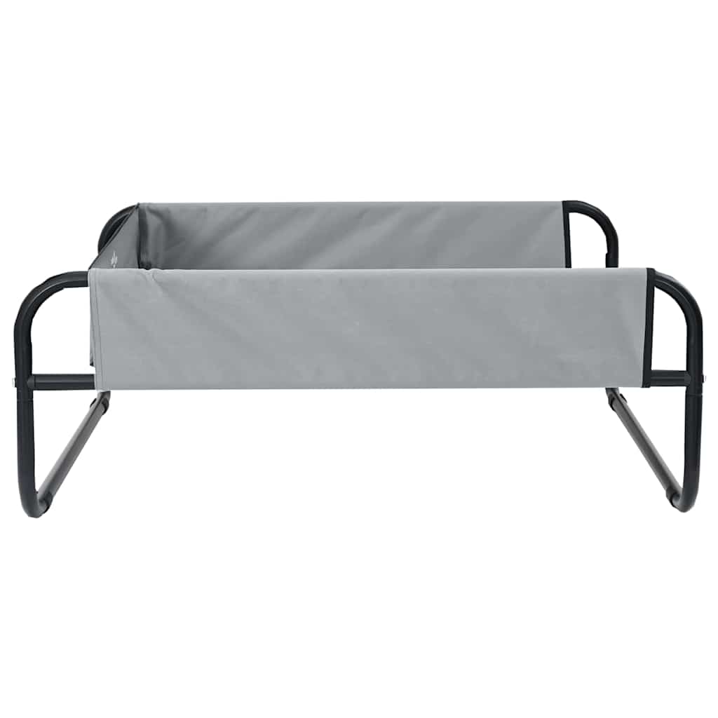 Krevet za psa Svijetlo siva 57 x 57 x 24 cm Čelik