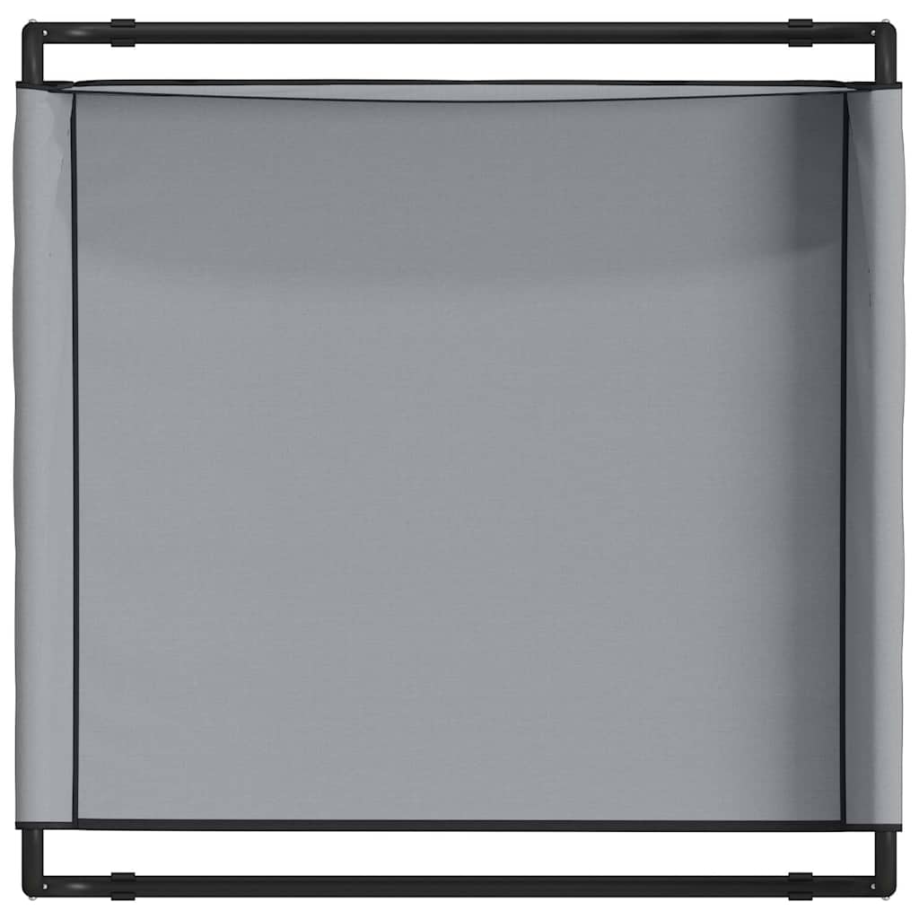 Krevet za psa Svijetlo siva 57 x 57 x 24 cm Čelik