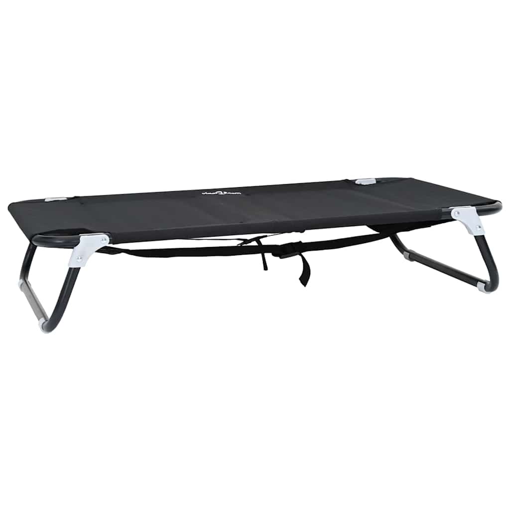Krevet za psa Crna 90 x 55 x 18 cm Čelik