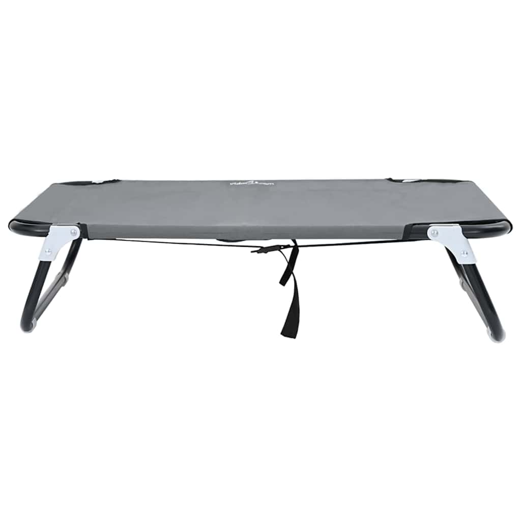Krevet za psa Svijetlo siva 70 x 46 x 18 cm Čelik