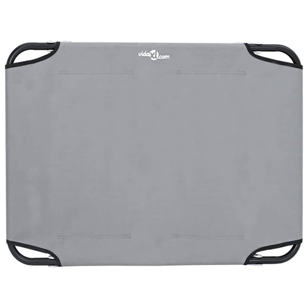 Krevet za psa Svijetlo siva 70 x 46 x 18 cm Čelik
