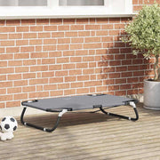 Krevet za psa Svijetlo siva 80 x 55 x 18 cm Čelik
