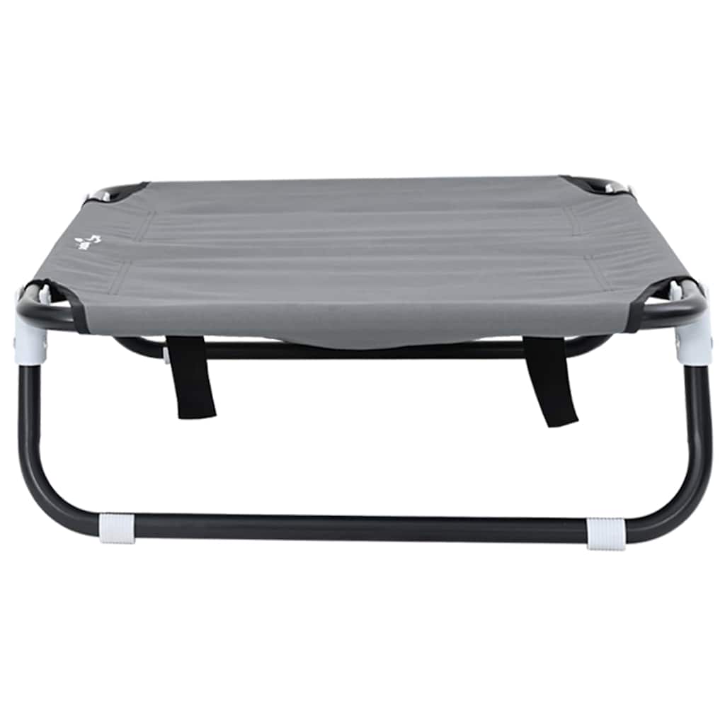 Krevet za psa Svijetlo siva 80 x 55 x 18 cm Čelik
