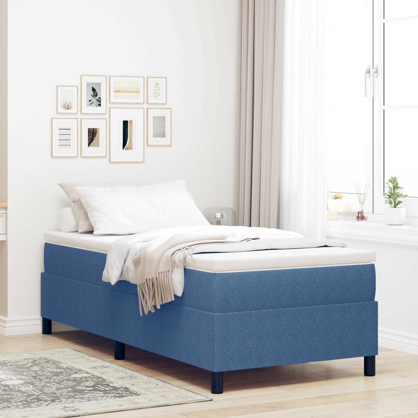 Krevetna platforma Plava 90 x 200 cm Kordura tekstil