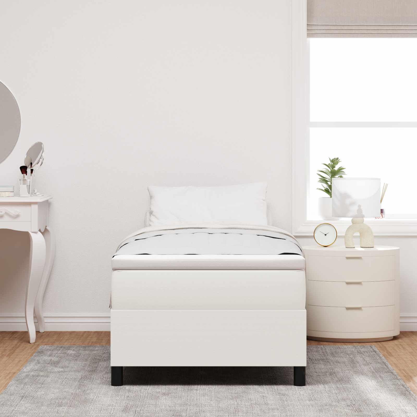 Krevetna platforma Krema 100 x 200 cm Kordura tekstil
