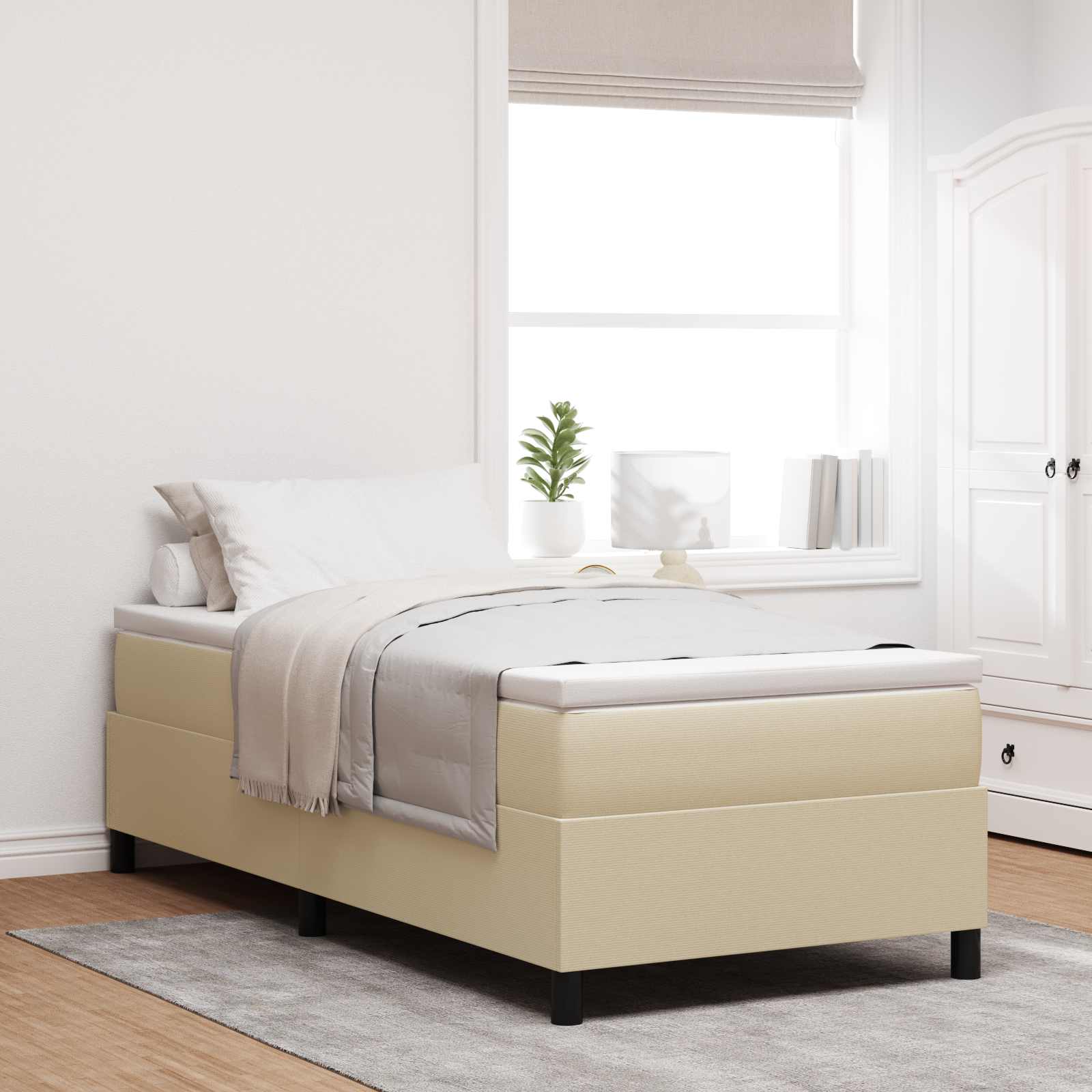 Krevetna platforma Siva zelena 100 x 200 cm Kordura tekstil