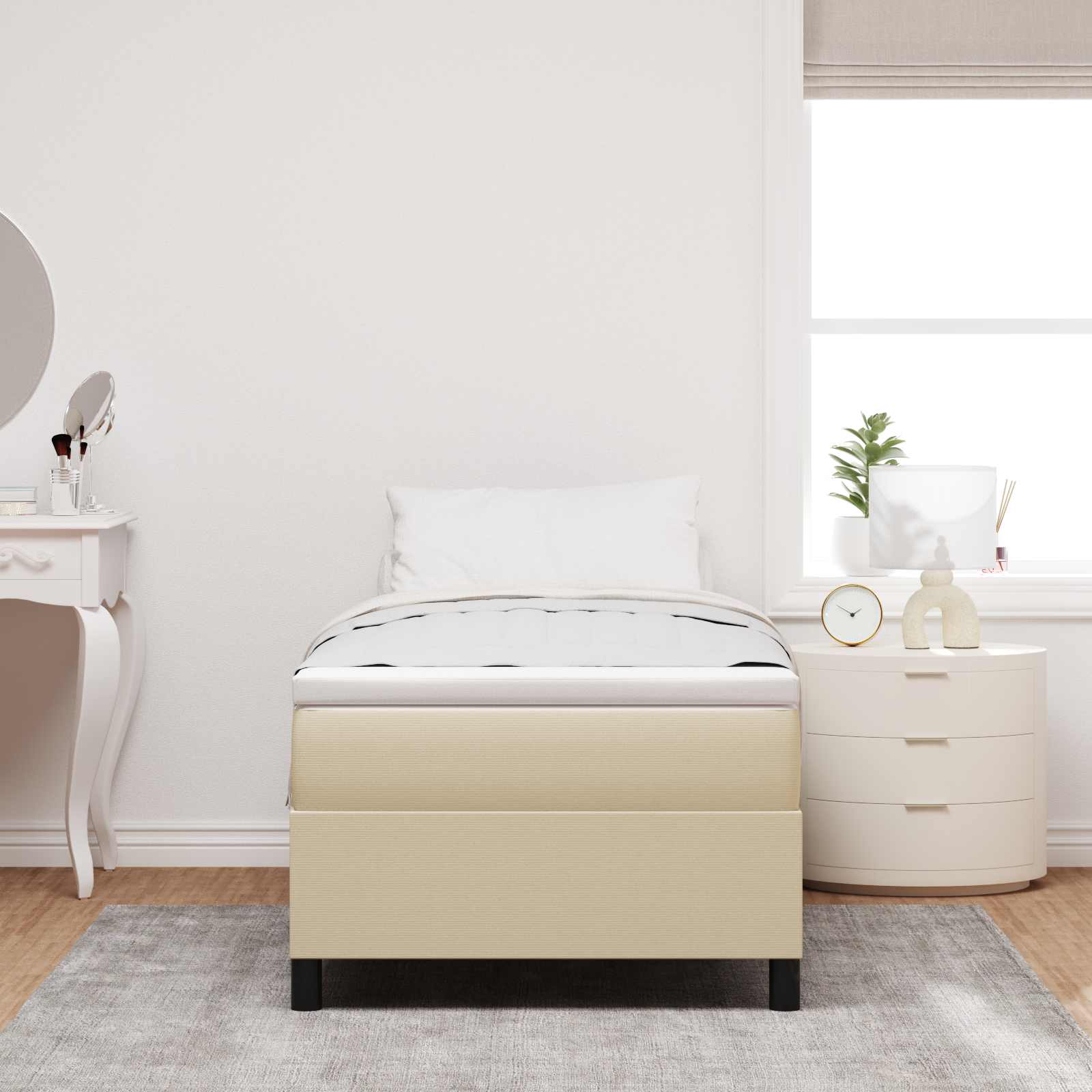 Krevetna platforma Siva zelena 100 x 200 cm Kordura tekstil