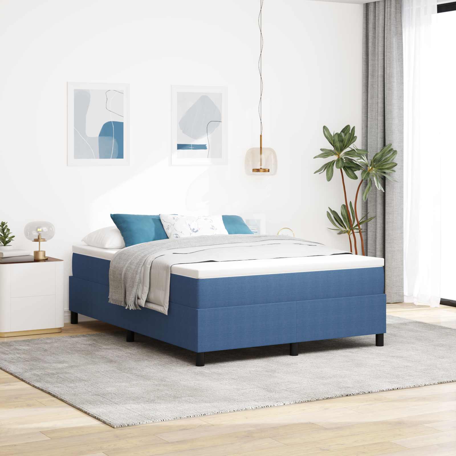 Krevetna platforma Plava 140 x 190 cm Kordura tekstil
