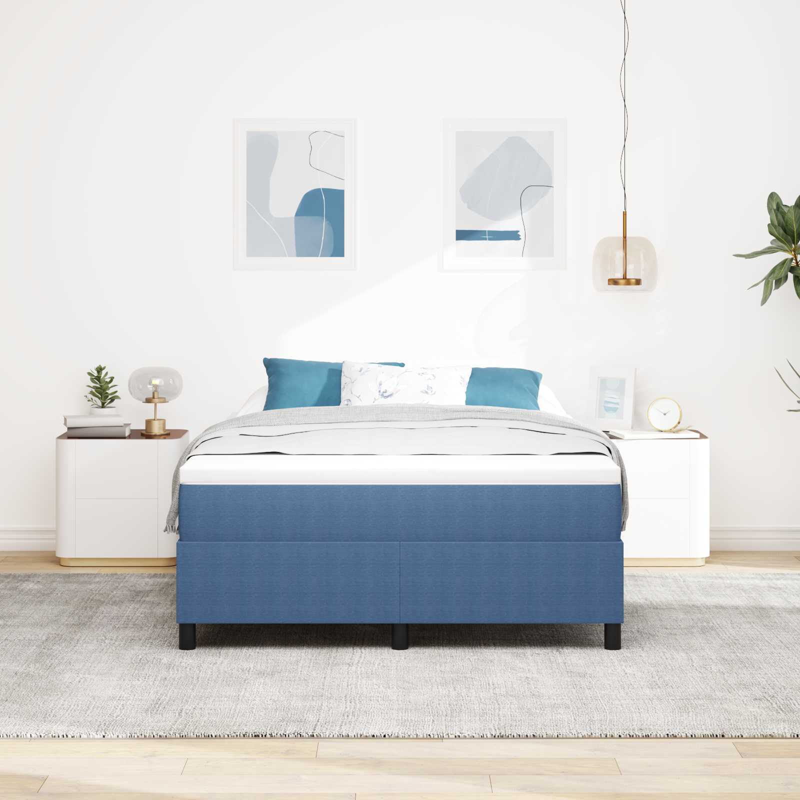 Krevetna platforma Plava 140 x 190 cm Kordura tekstil