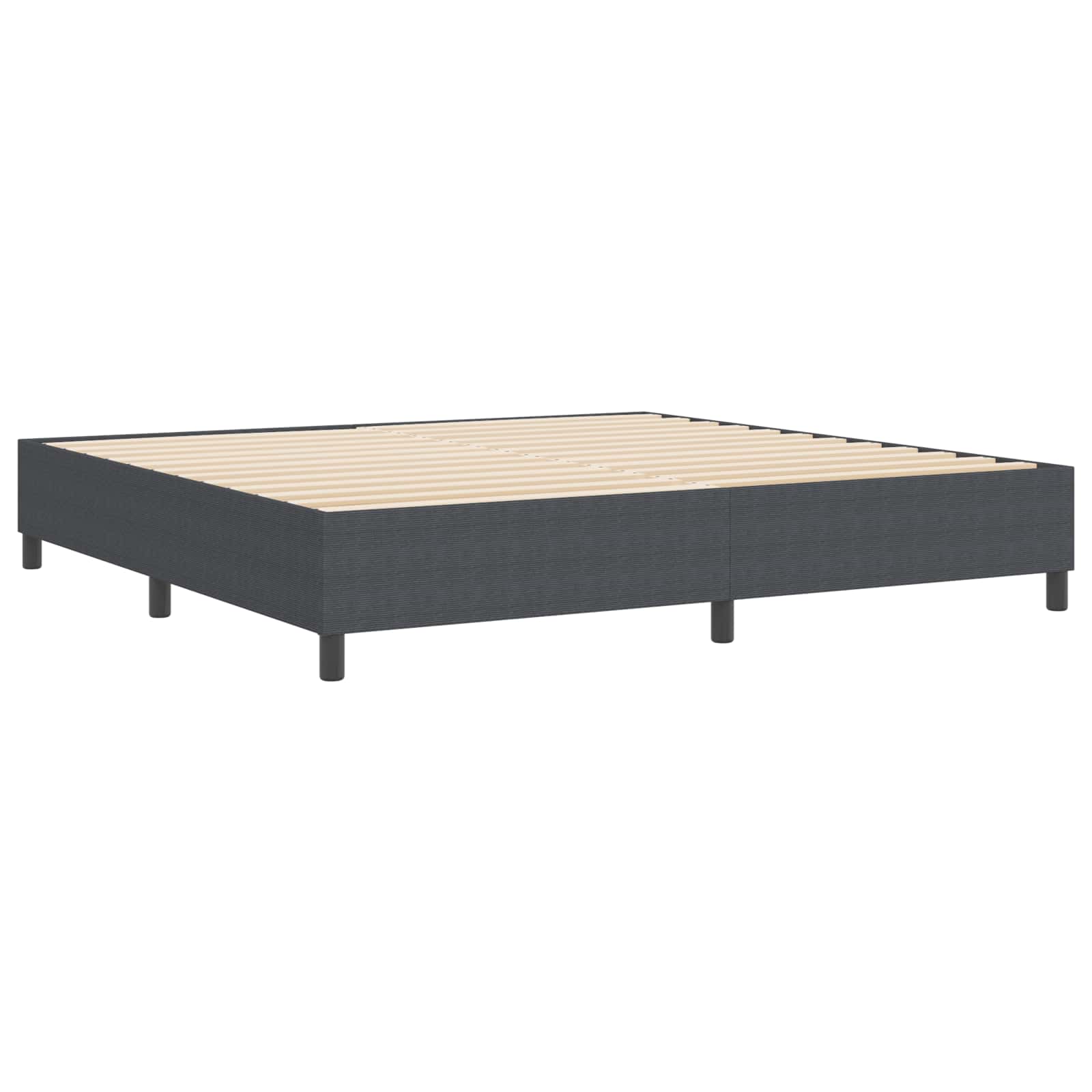 Krevetna platforma Tamno siva 200 x 200 cm Kordura tekstil