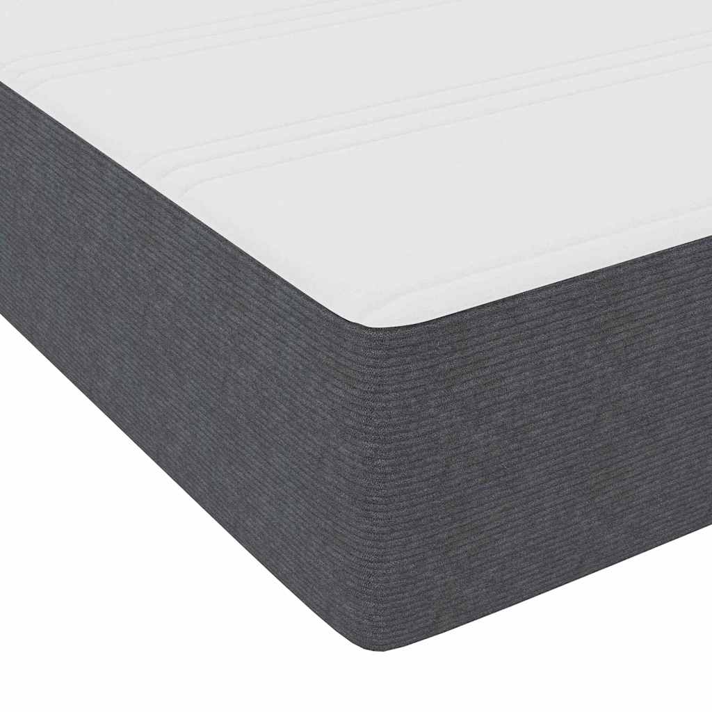Krevet s opruga kutije Tamno siva i bijela 80 x 200 cm