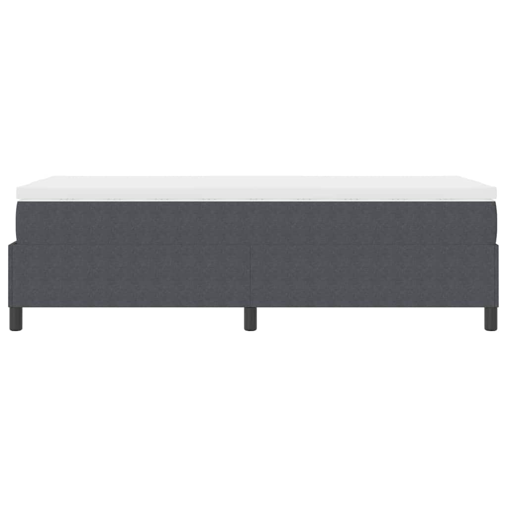 Krevet s opruga kutije Tamno siva i bijela 80 x 200 cm