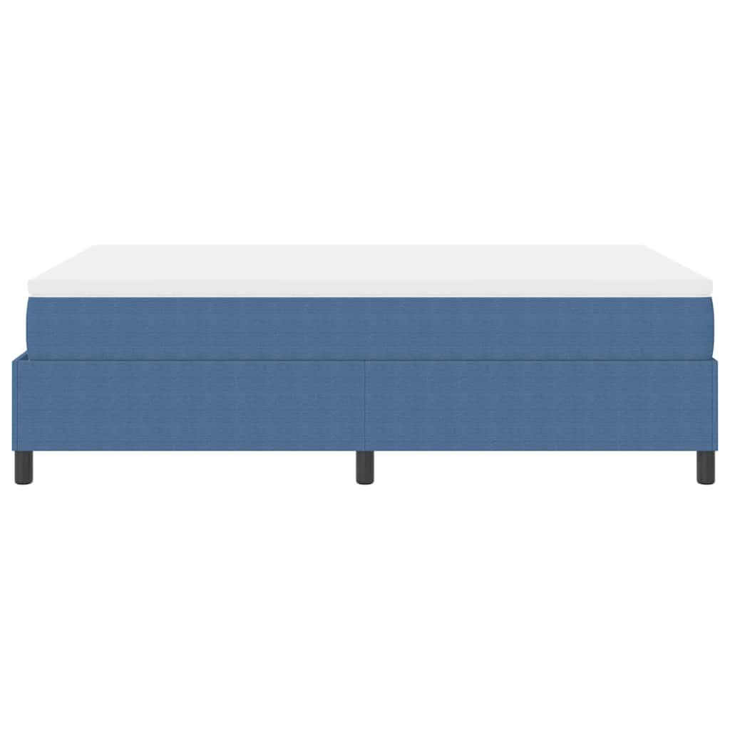 Krevet s opruga kutije Plava i bijela 120 x 200 cm