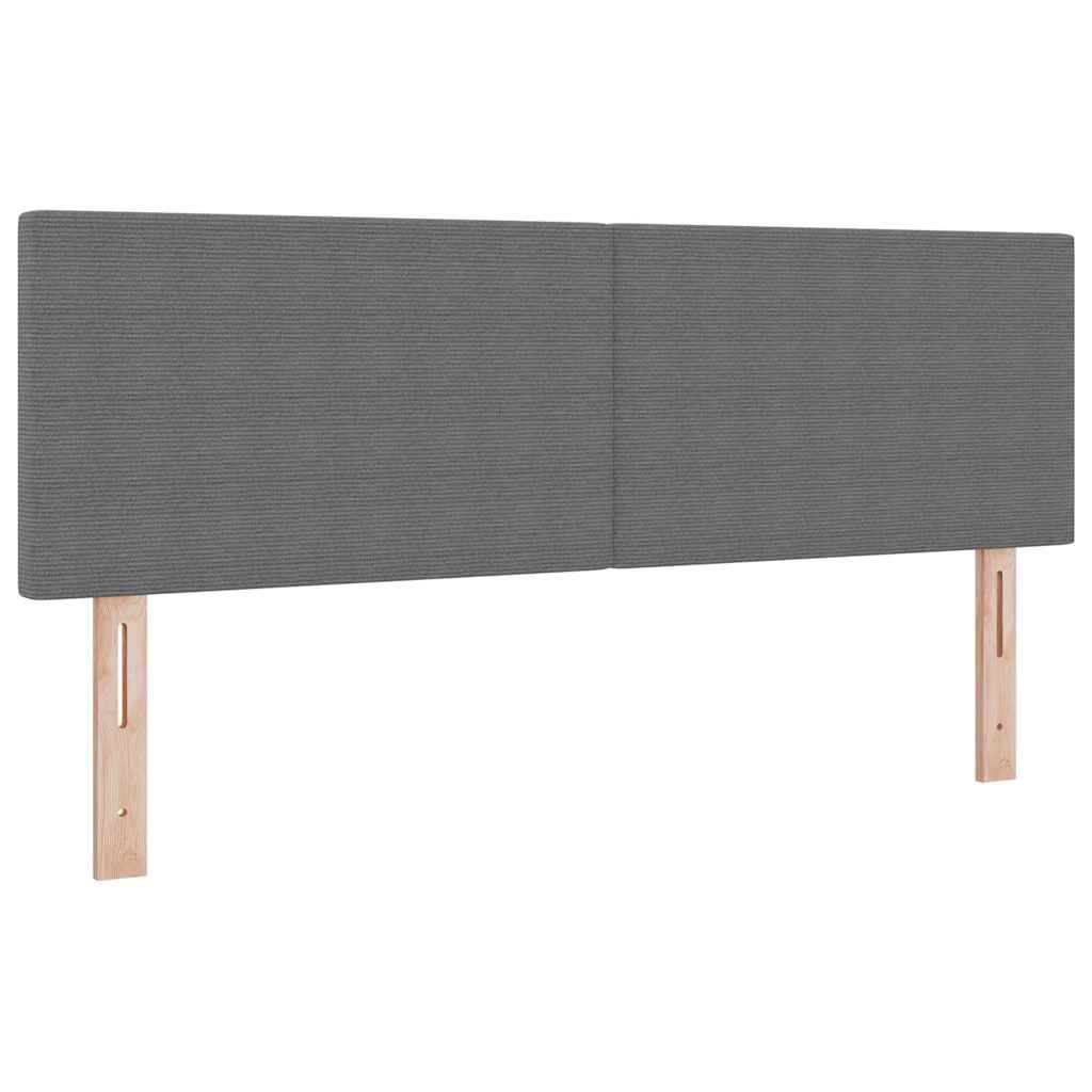Krevet s opruga kutije Svijetlo siva i bijela. 140 x 200 cm
