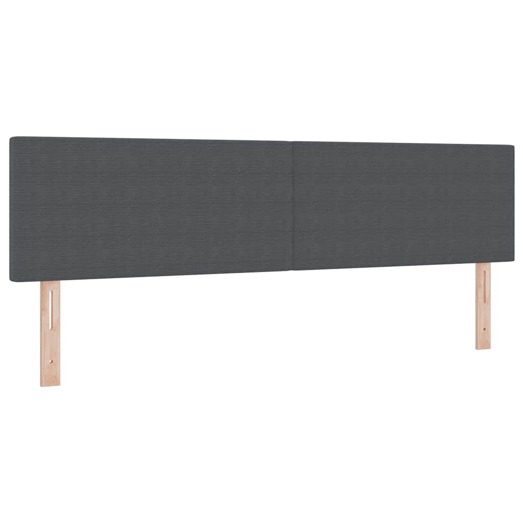 Krevet s opruga kutije Tamno siva i bijela 180 x 200 cm