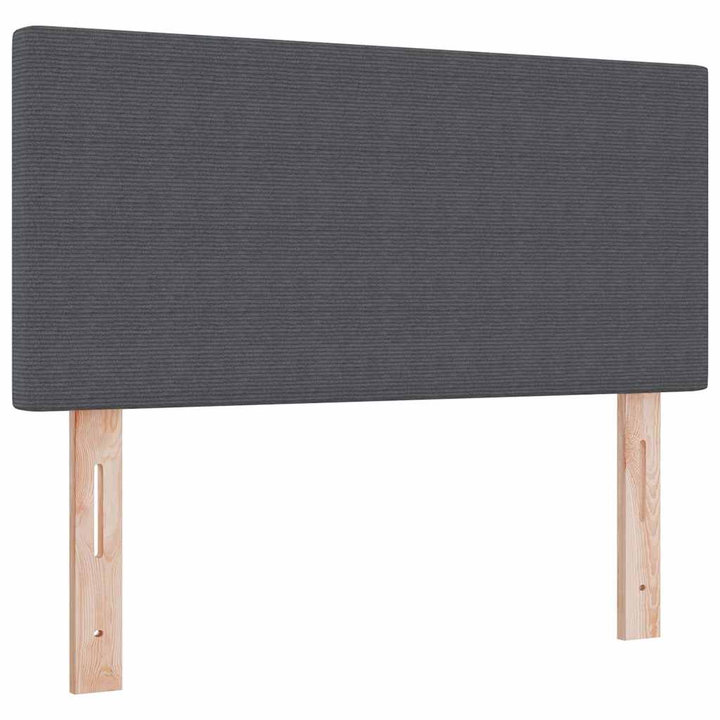LED Box Spring Krevet Tamno siva i bijela 80 x 200 cm