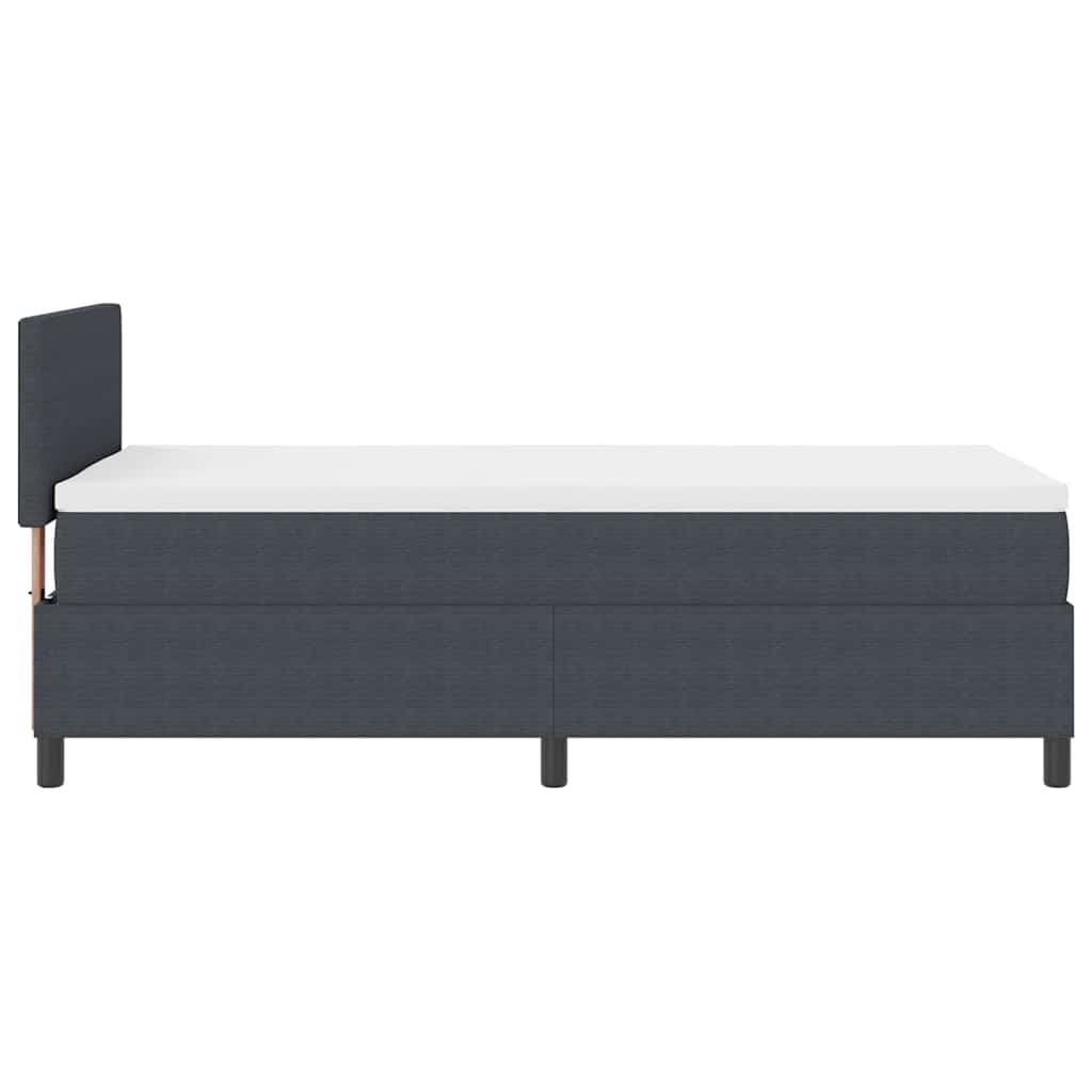 LED Box Spring Krevet Tamno siva i bijela 80 x 200 cm