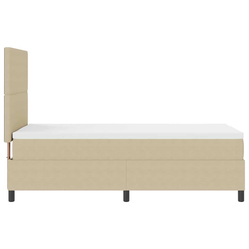 LED Box Spring Krevet Svijetlo siva i bijela. 80 x 200 cm