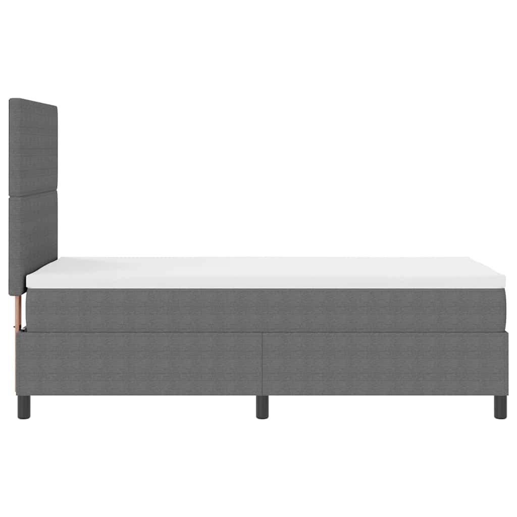 LED Box Spring Krevet Svijetlo siva i bijela. 90 x 200 cm