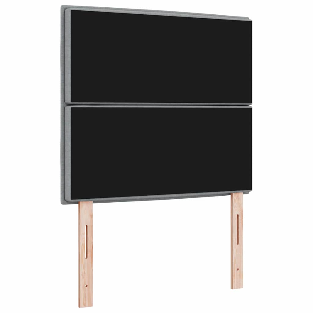 Uzglavlje Svijetlo siva 80 cm tkanina