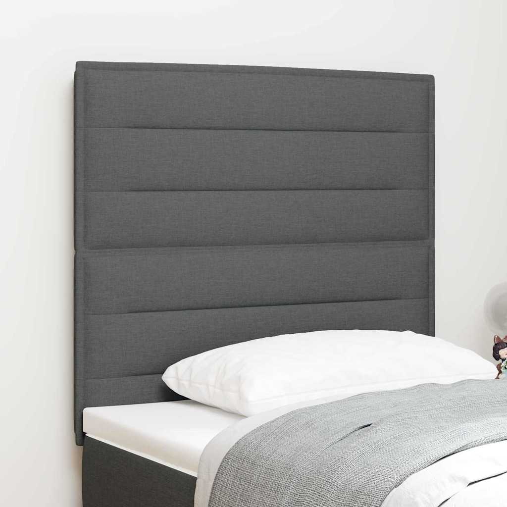 Uzglavlje Tamno siva 80 cm tkanina