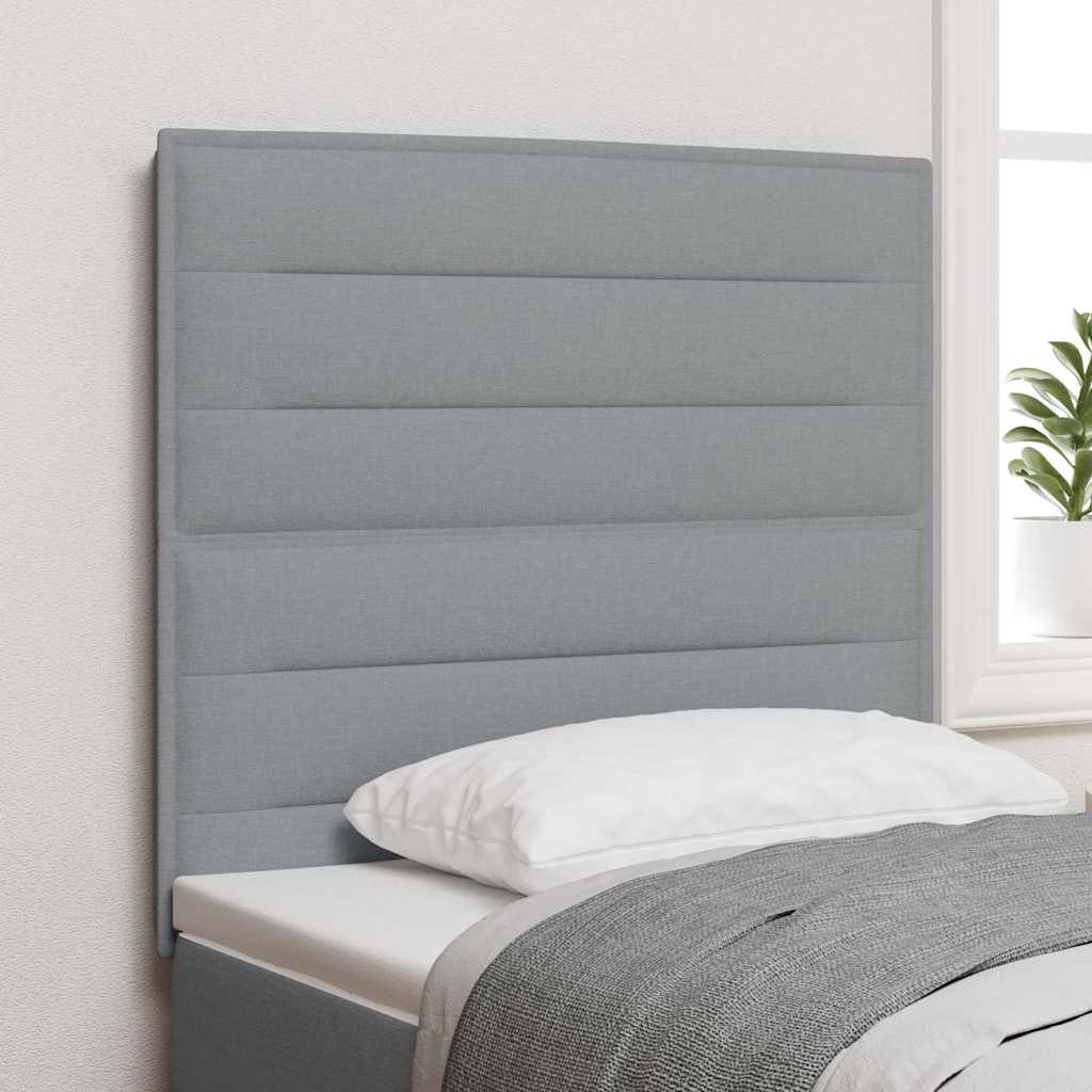Uzglavlje Svijetlo siva 100 cm tkanina