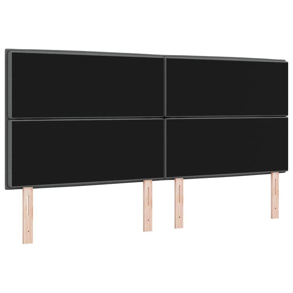 Uzglavlje Tamno siva 200 cm tkanina