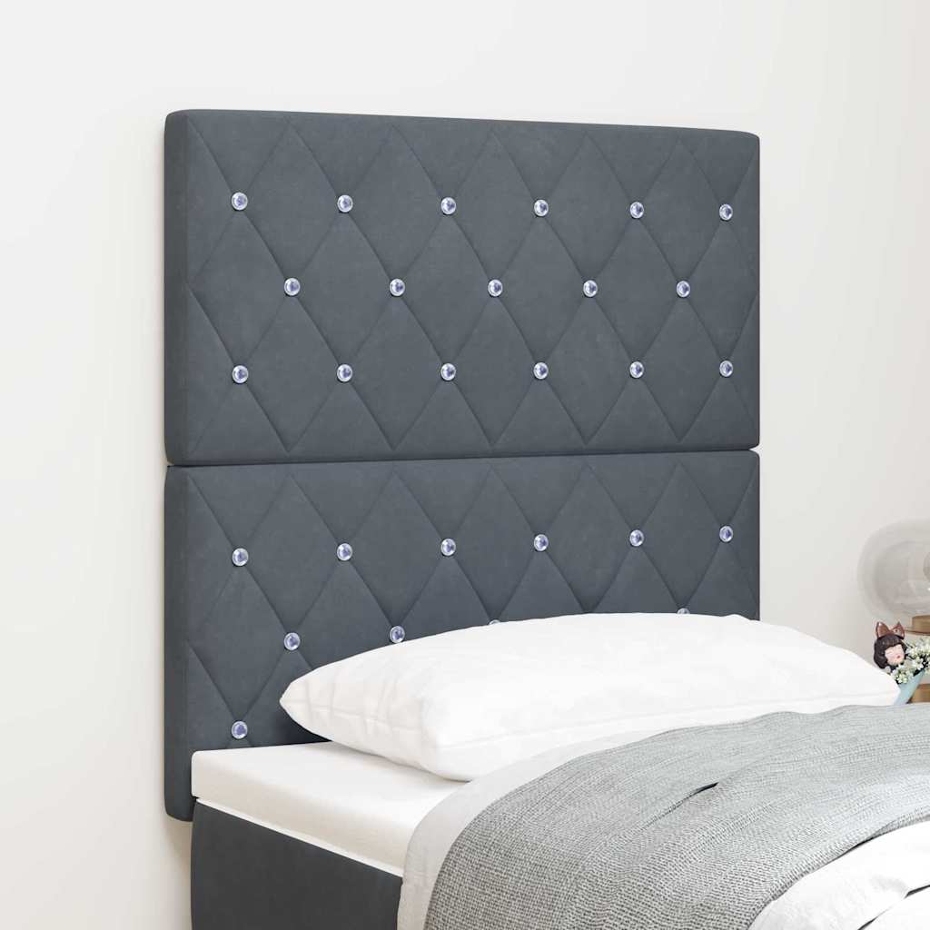 Uzglavlje Tamno siva 80 cm Baršun