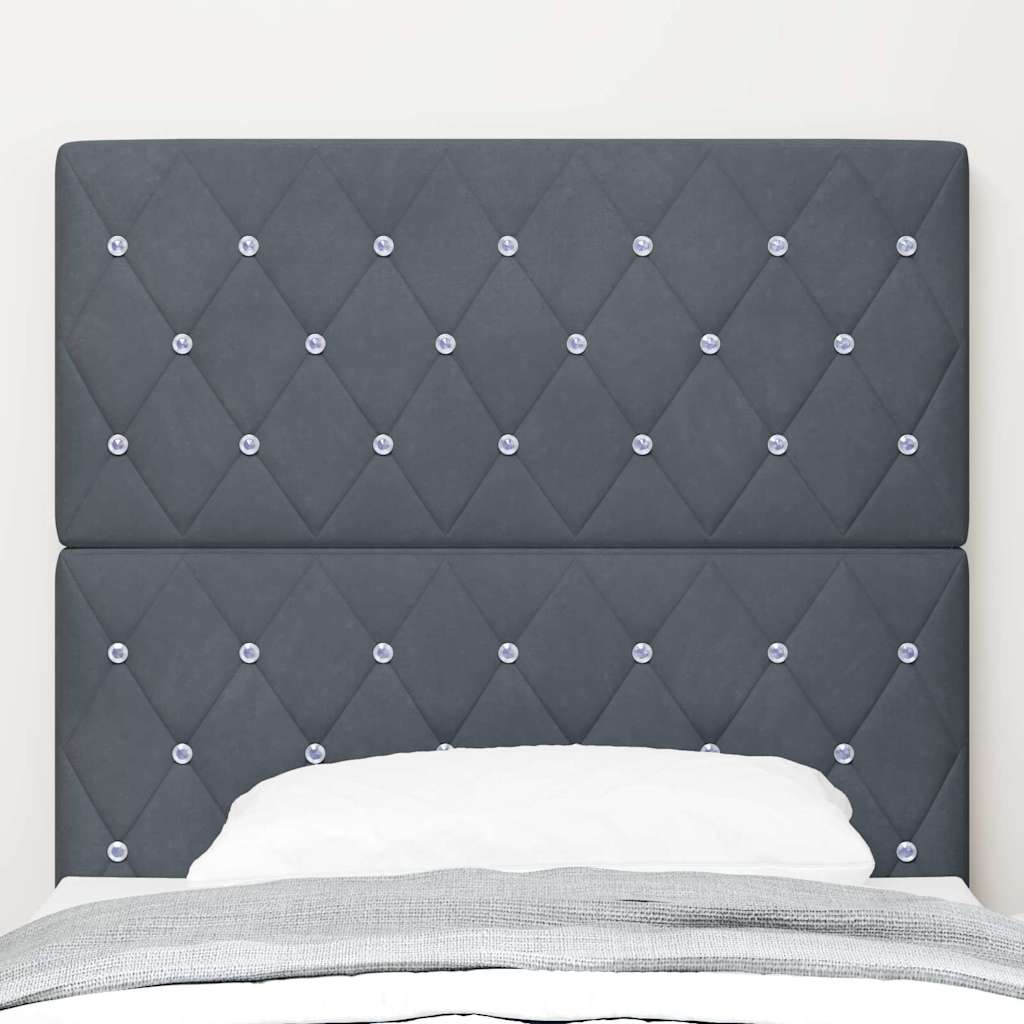 Uzglavlje Tamno siva 90 cm Baršun
