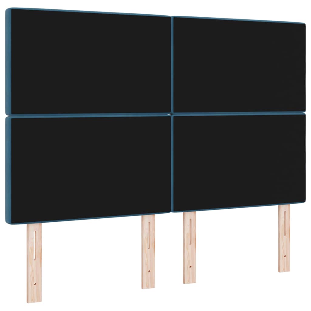 Uzglavlje Tamno plava 144 cm Baršun