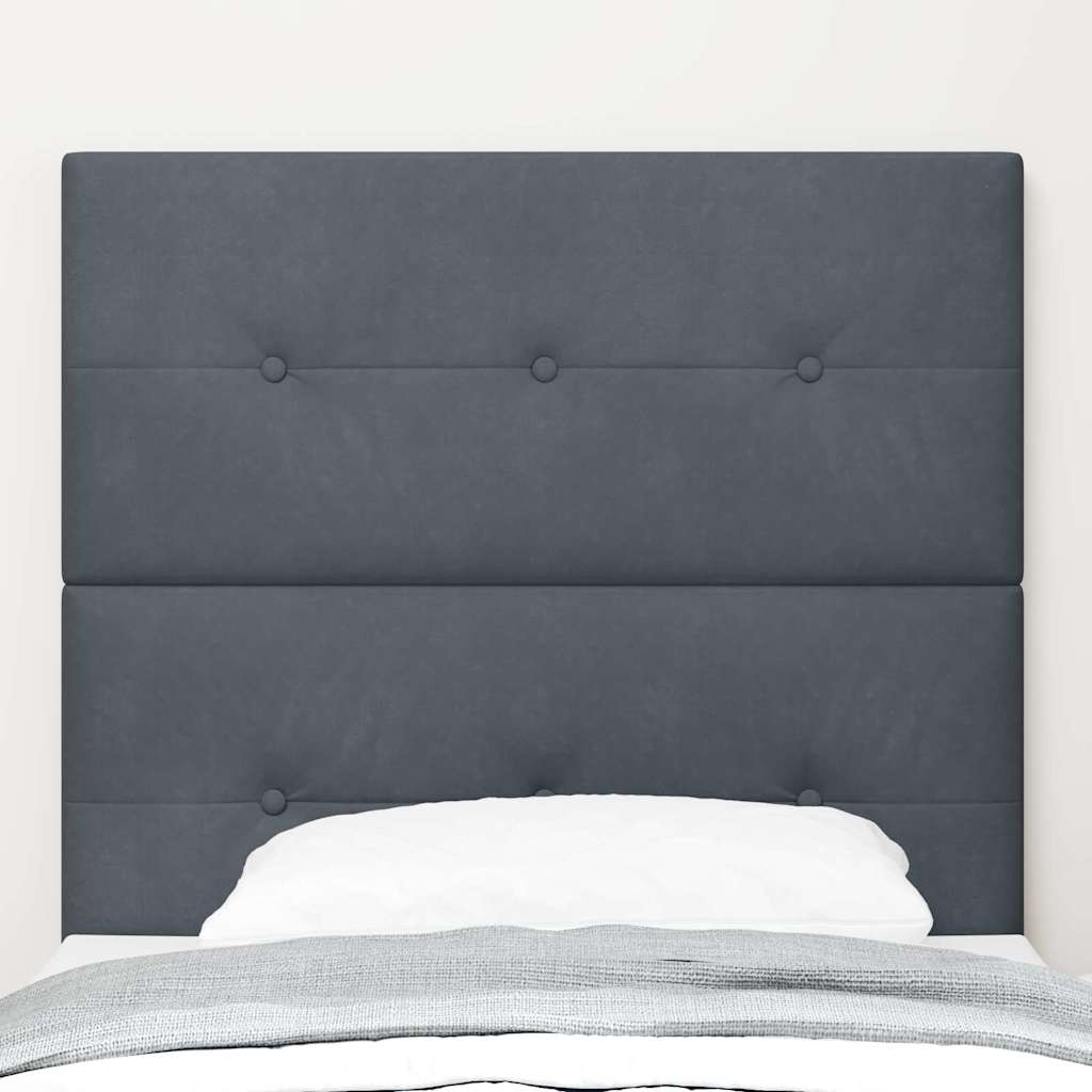 Uzglavlje Tamno siva 90 cm Baršun