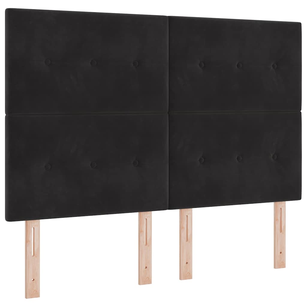 Uzglavlje Crna 160 cm Baršun