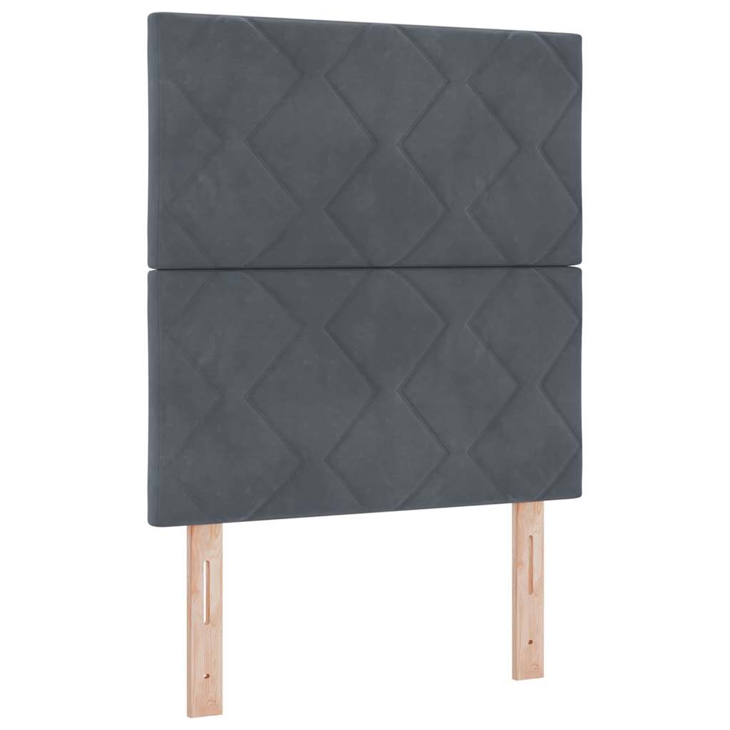 Uzglavlje Tamno siva 80 cm Baršun