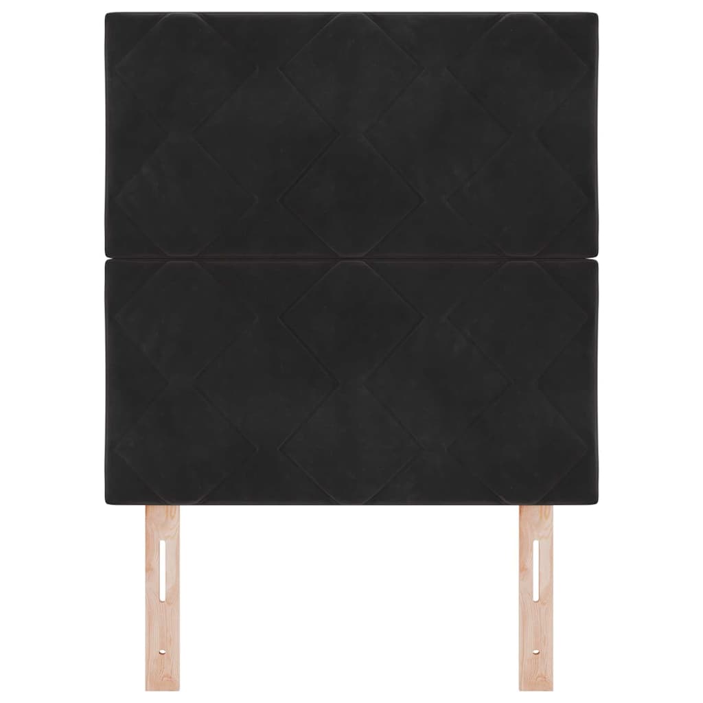 Uzglavlje Crna 80 cm Baršun