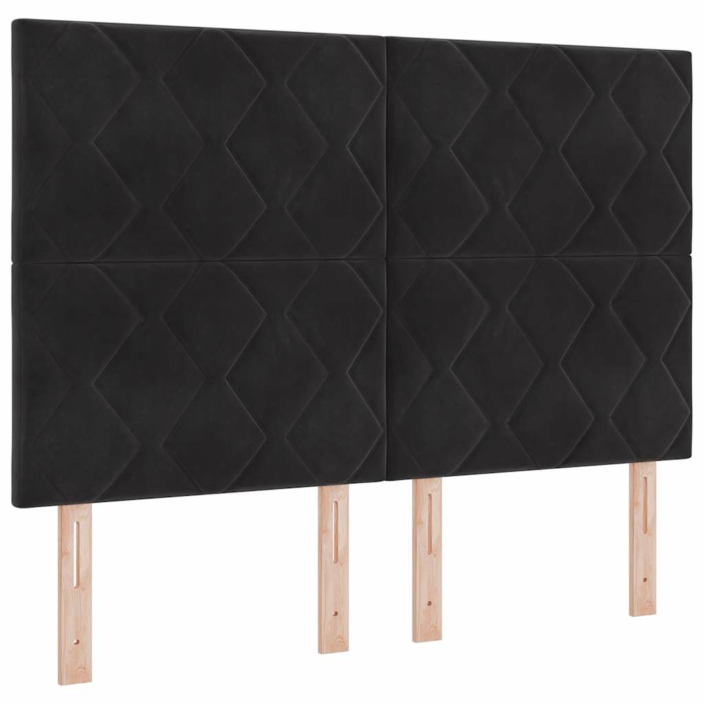 Uzglavlje Crna 160 cm Baršun