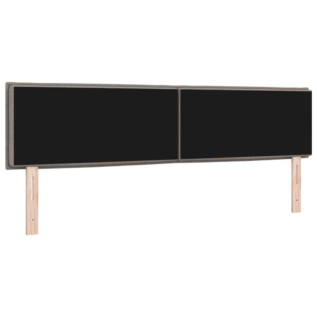 LED glava kreveta s LED trakama Sivo-smeđa 180 cm tkanina