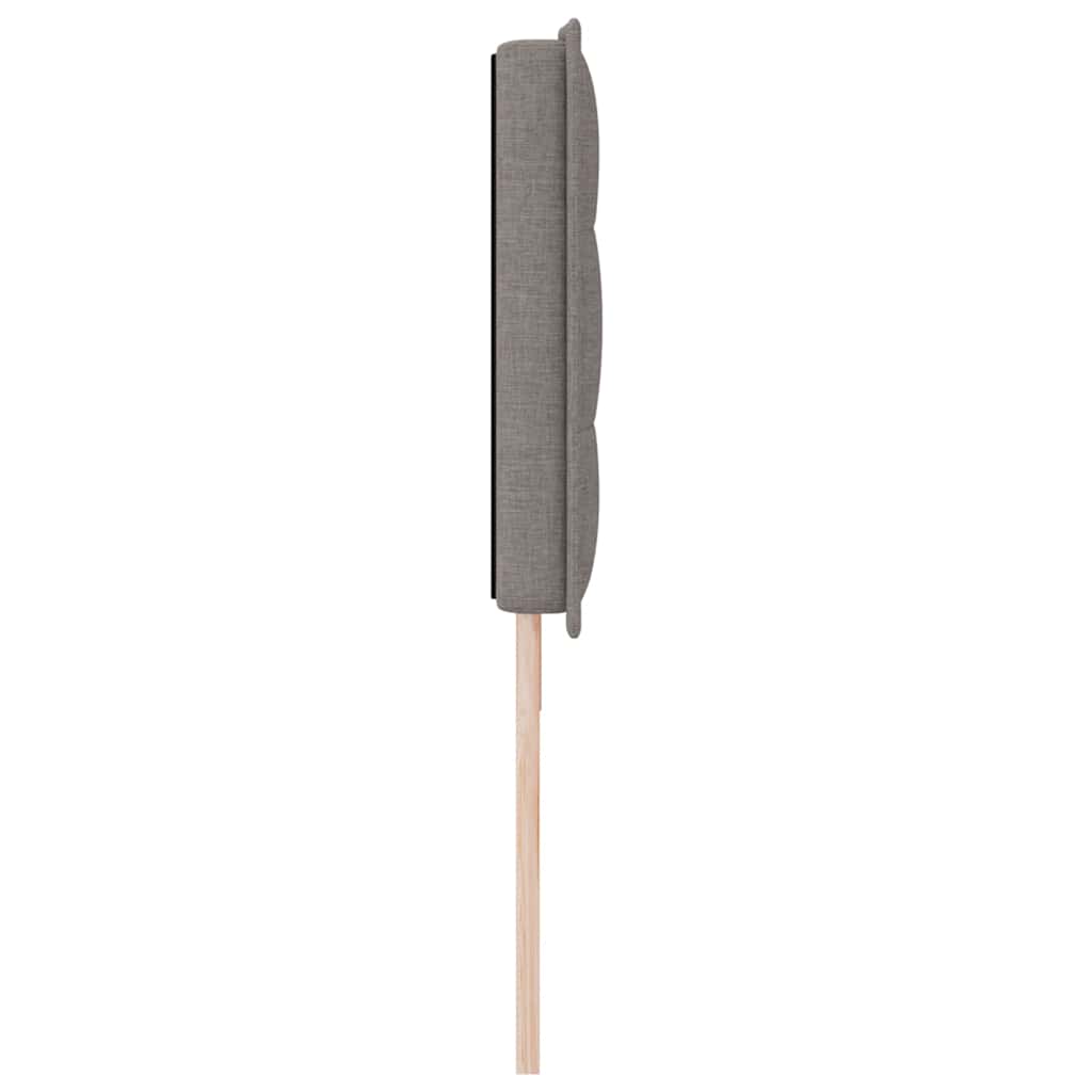 LED glava kreveta s LED trakama Sivo-smeđa 180 cm tkanina