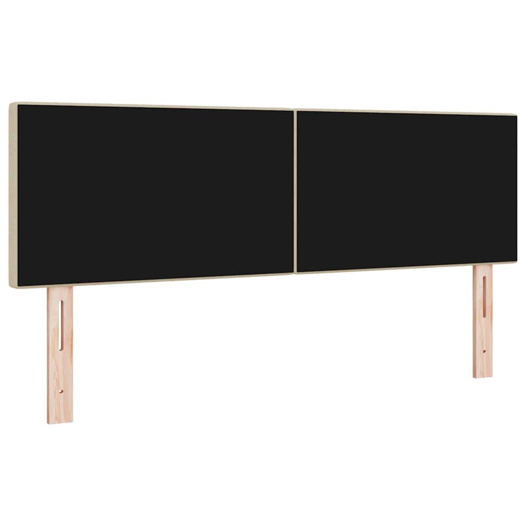LED glava kreveta Siva zelena 144 cm Kordura tekstil