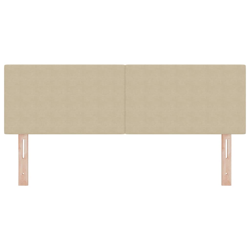 LED glava kreveta Siva zelena 144 cm Kordura tekstil