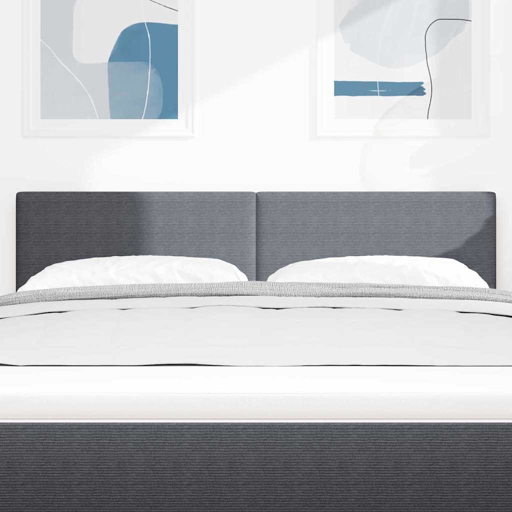 LED glava kreveta Tamno siva 160 cm Kordura tekstil