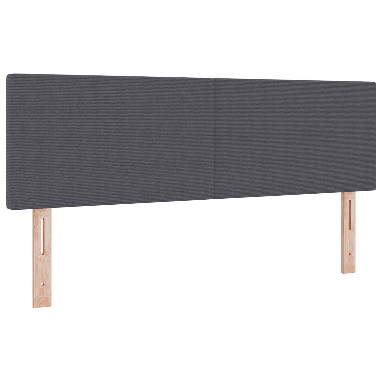 LED glava kreveta Tamno siva 160 cm Kordura tekstil