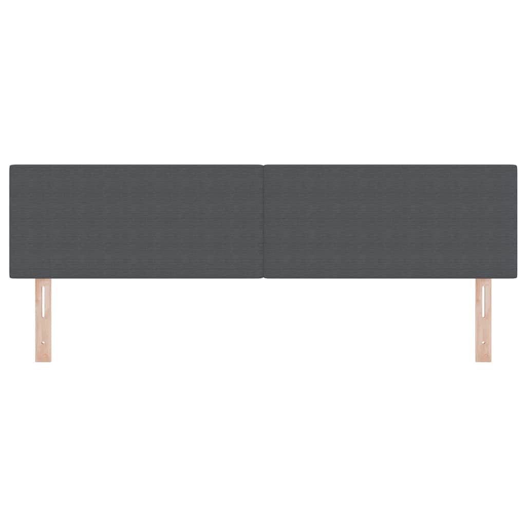 LED glava kreveta Tamno siva 180 cm Kordura tekstil