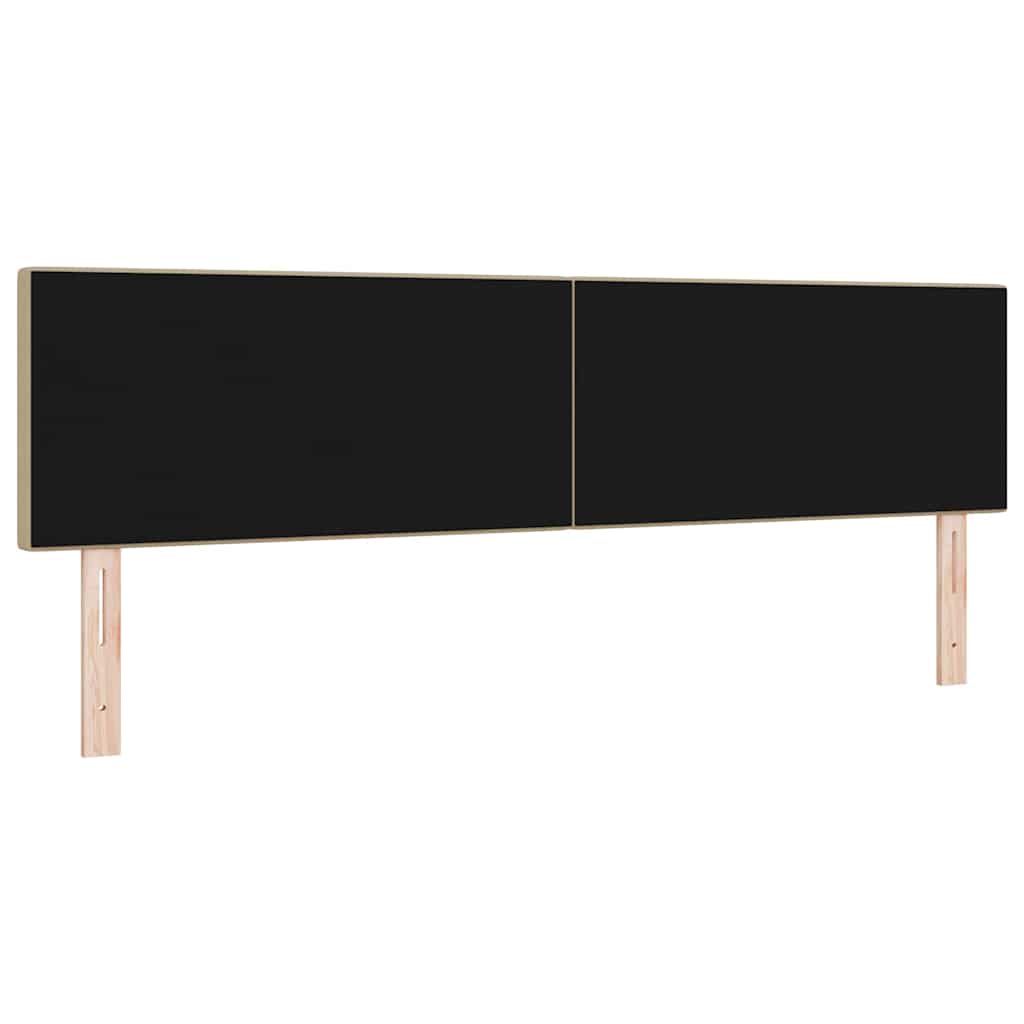 LED glava kreveta Siva zelena 180 cm Kordura tekstil